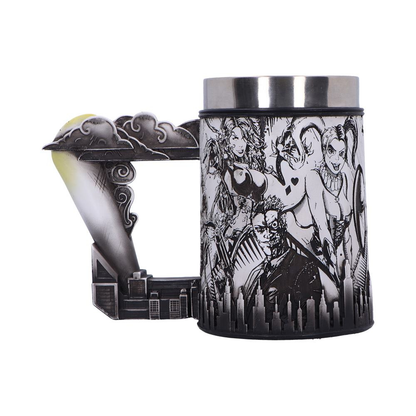Super villain comic strip art, tankard