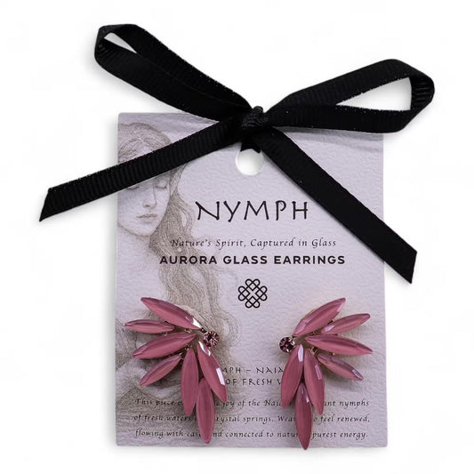 Soft Pink - Vintage Glass - Fairies - Earrings