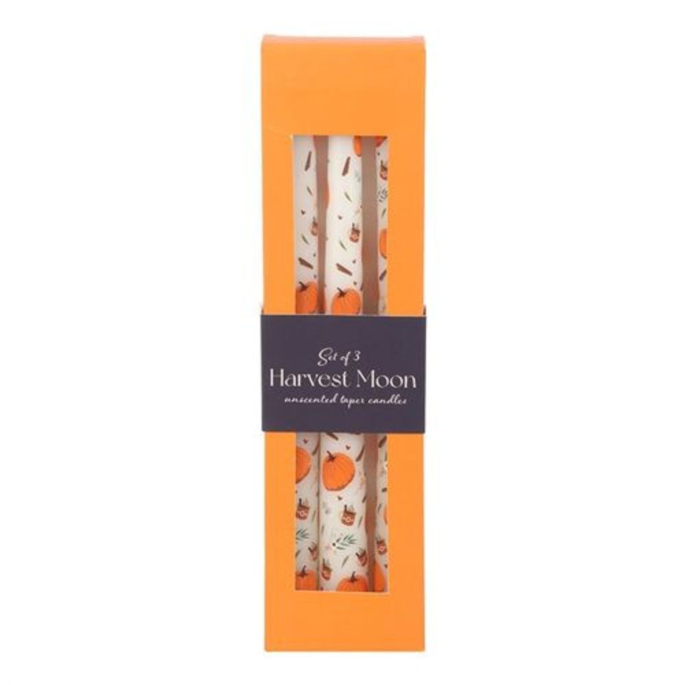 Set of three Autumnal Taper candles