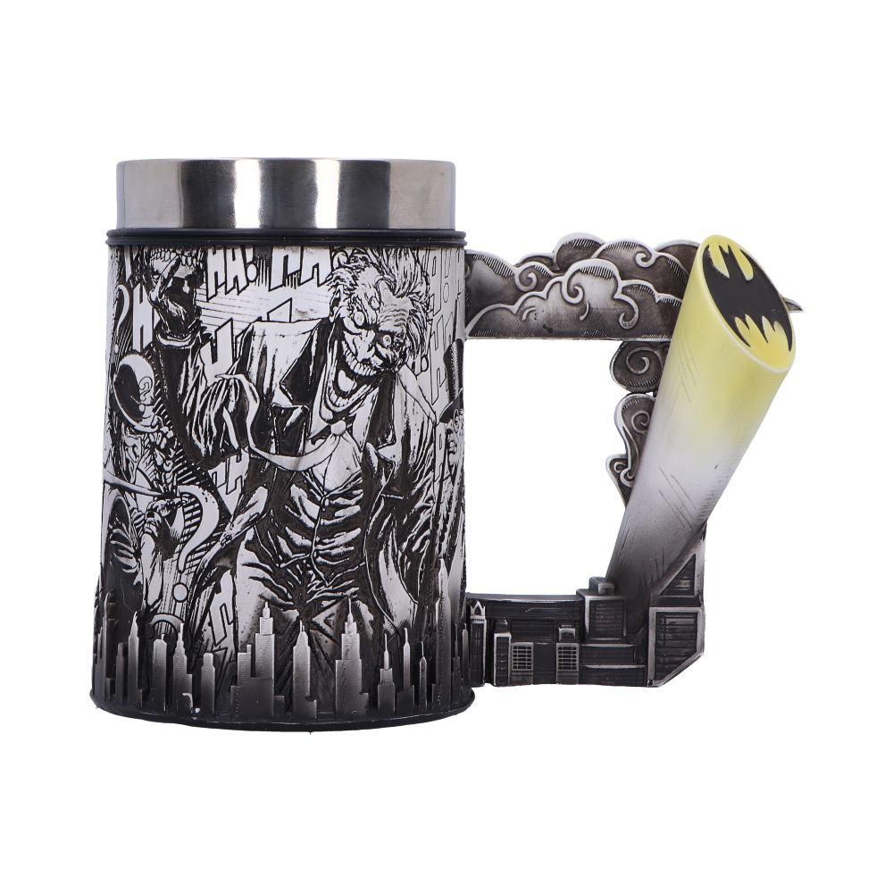 Super villain comic strip art, tankard