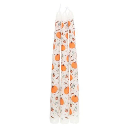 Set of three Autumnal Taper candles