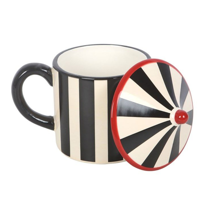 Black Striped Circus Tent Mug