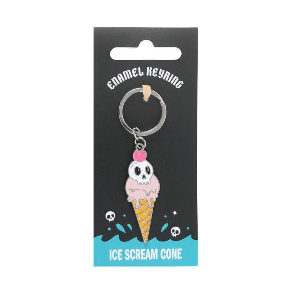 Ice 'Scream' Cone Keyring