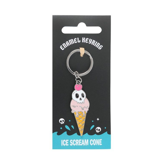 Ice 'Scream' Cone Keyring