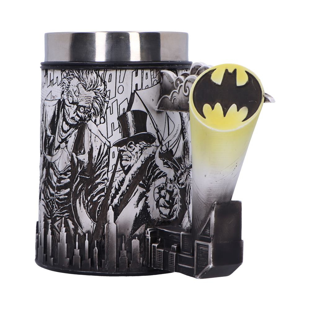 Super villain comic strip art, tankard