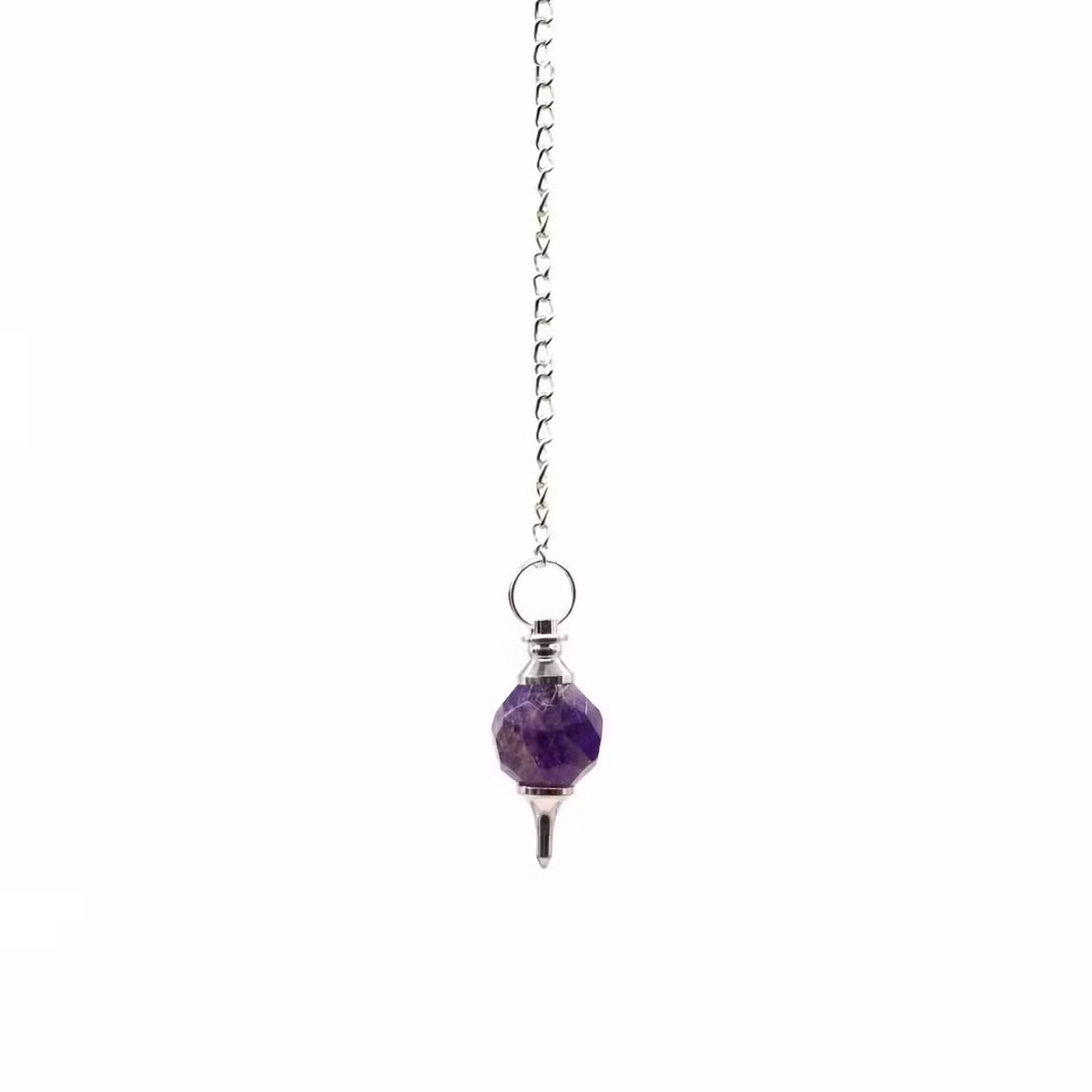 Faceted Gemstone Pendulum – Crystal Divination Tool