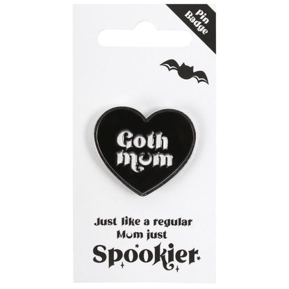 Goth Mum Pin Badge