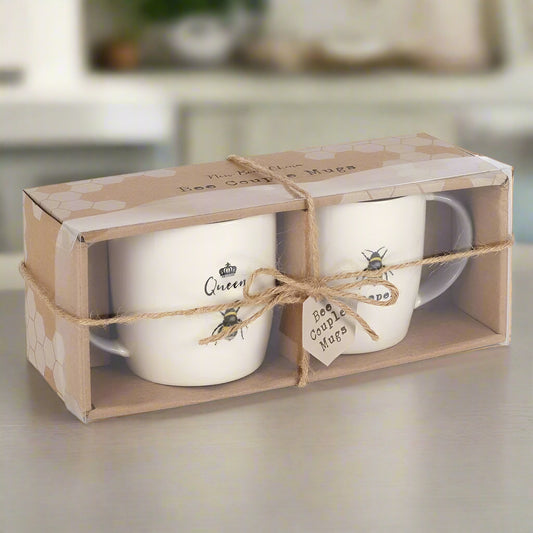 Queen Bee and Beekeeper Mug Gift Set