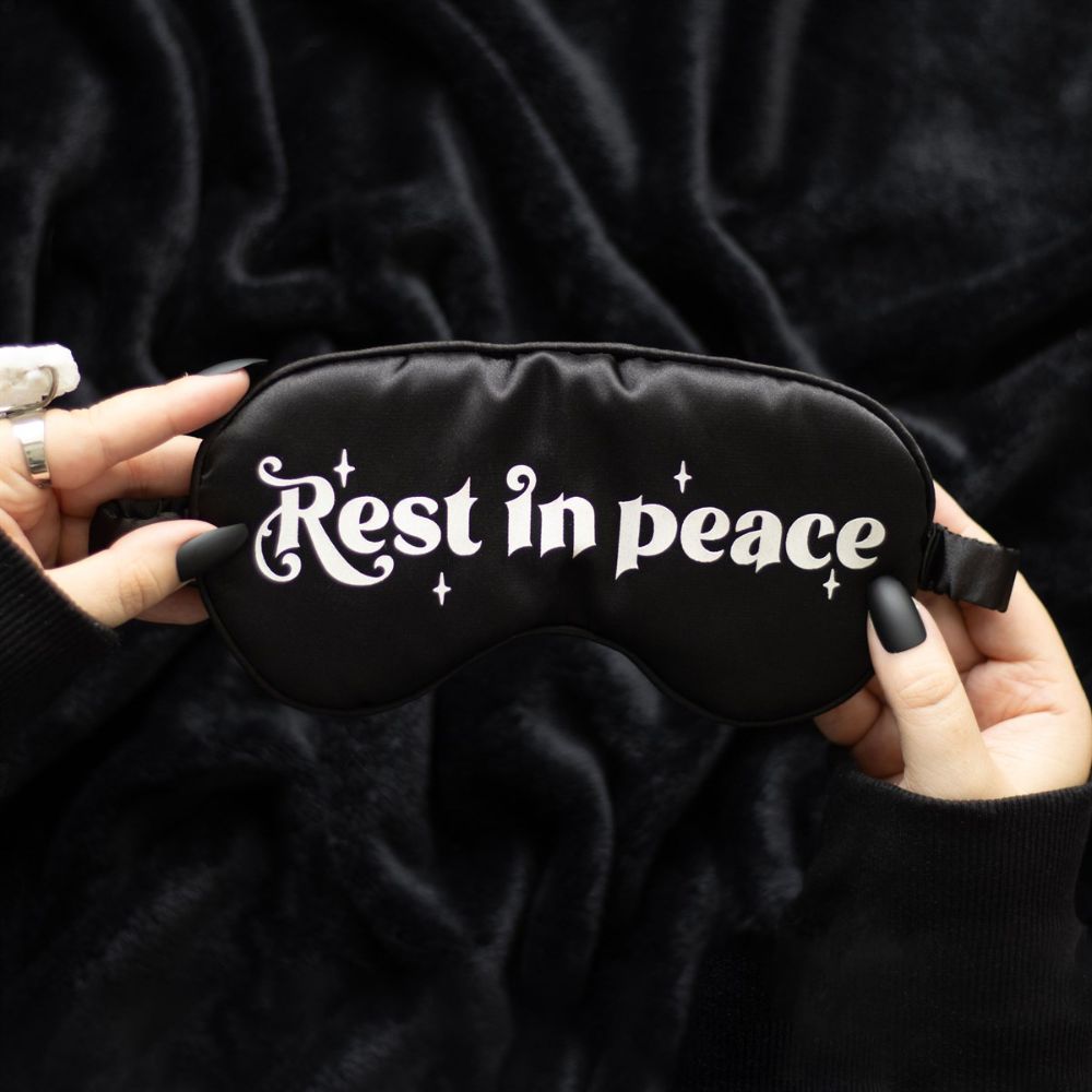 Sleep Mask - 'Rest in Peace'