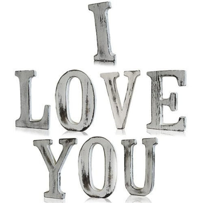 Shabby Chic Letters - 'I LOVE YOU'