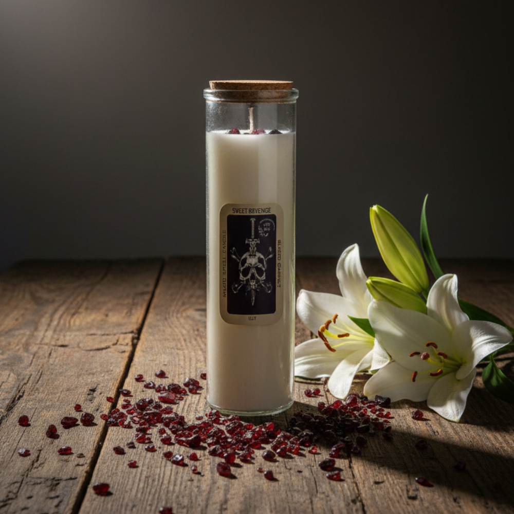 Soy wax Candles 'Magic Spell' with Gemstones
