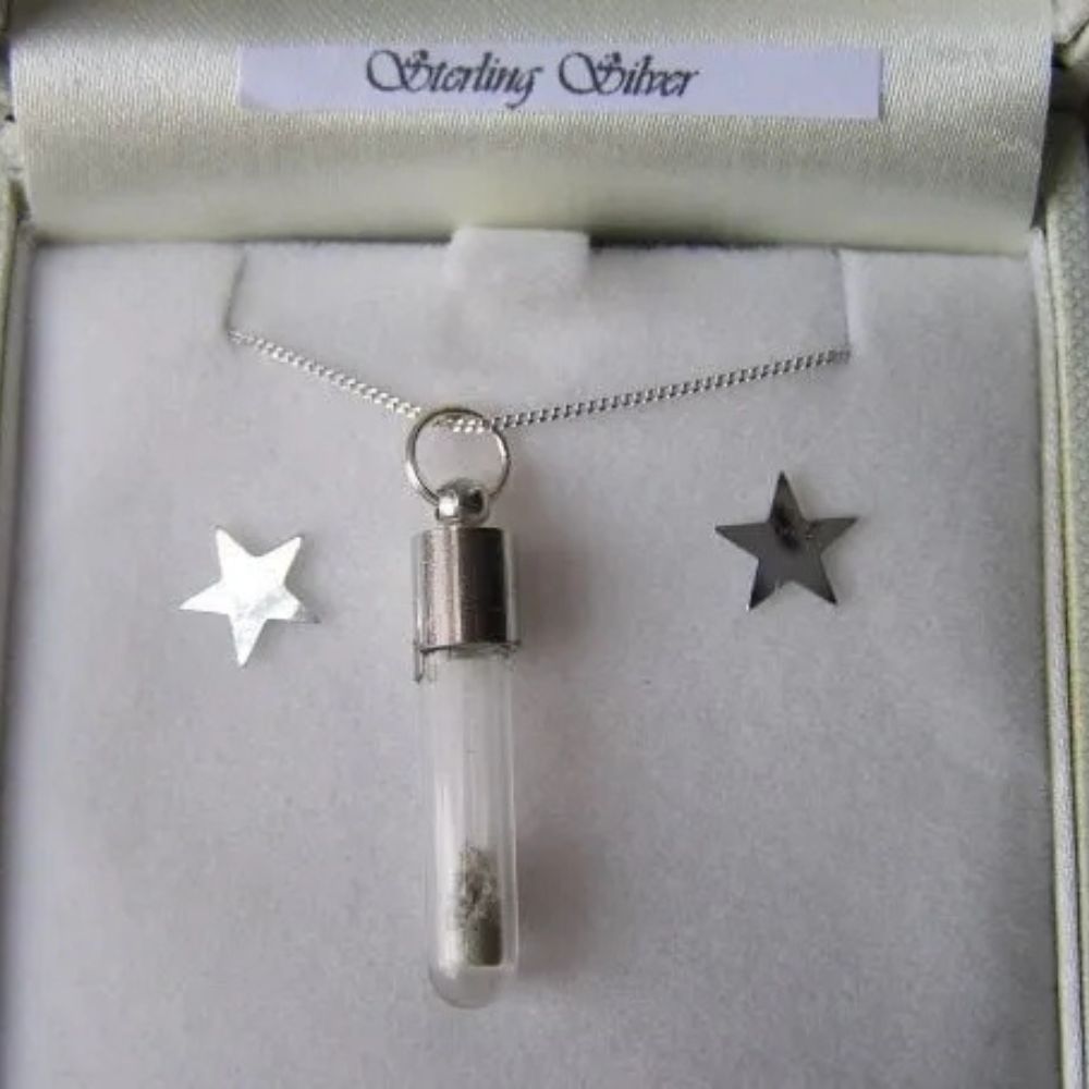 A Piece of Mars Pendant: Certified Dust in a vial