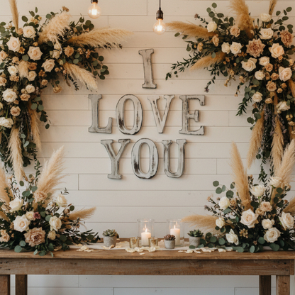 Shabby Chic Letters - 'I LOVE YOU'