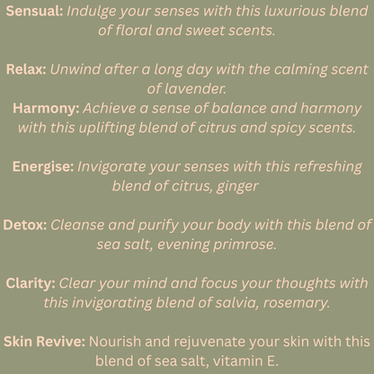 Seven Days of Self Care Bath Salt Gift Set – 7 Essential Oil Blends