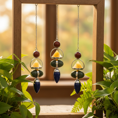 Four Elements Gemstone Pendulum