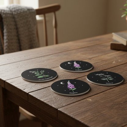 Poisonous Plants Coaster Set