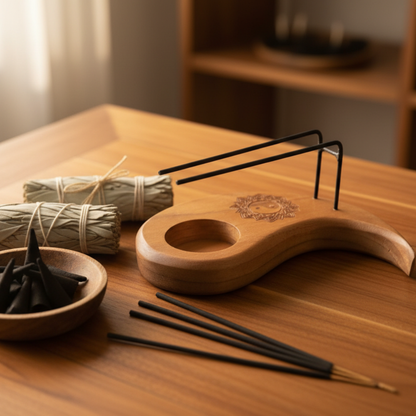 Handcrafted Teak Wood Palo Santo Holder