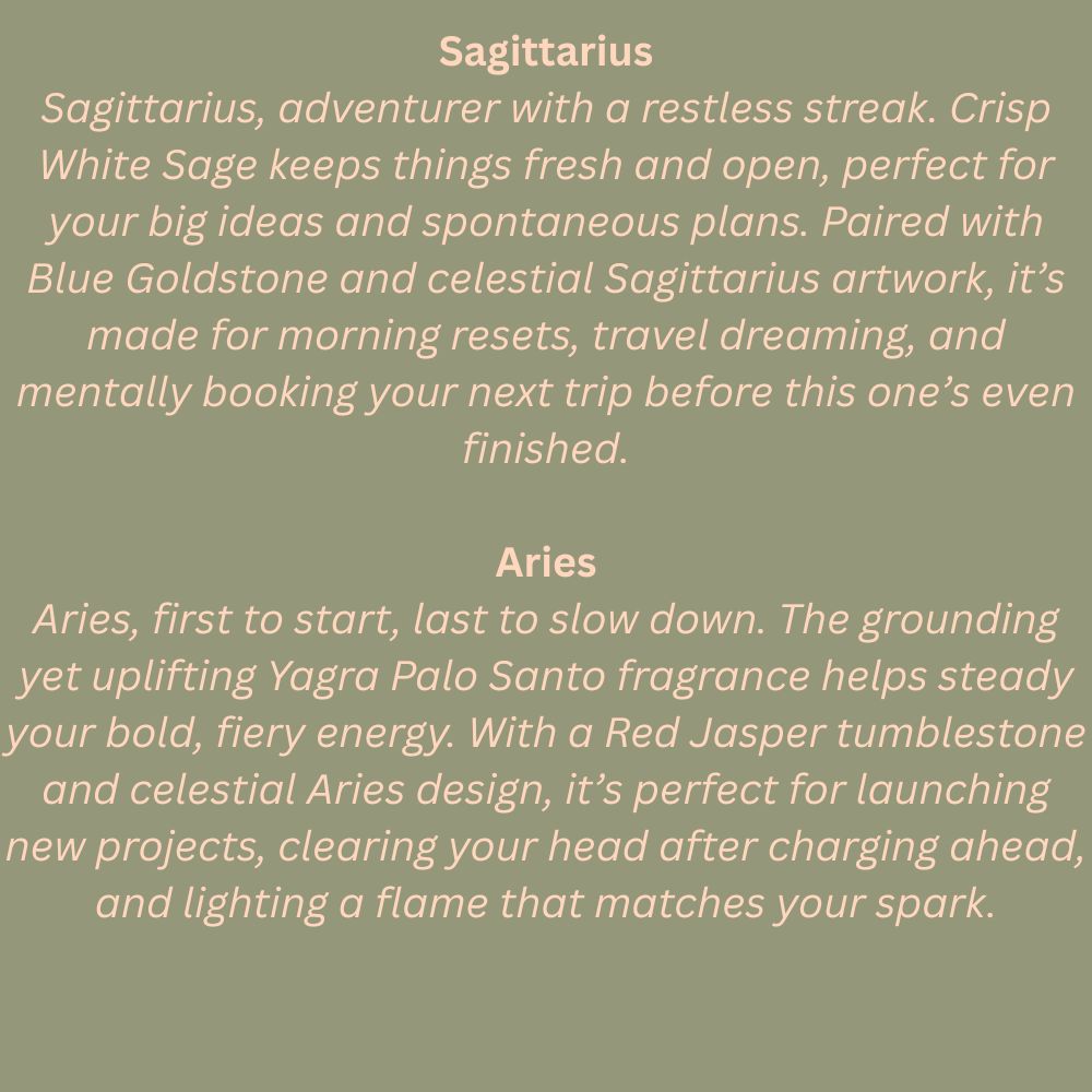 Zodiac Crystal Scents Incense