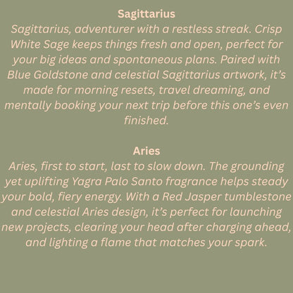 Zodiac Crystal Scents Incense