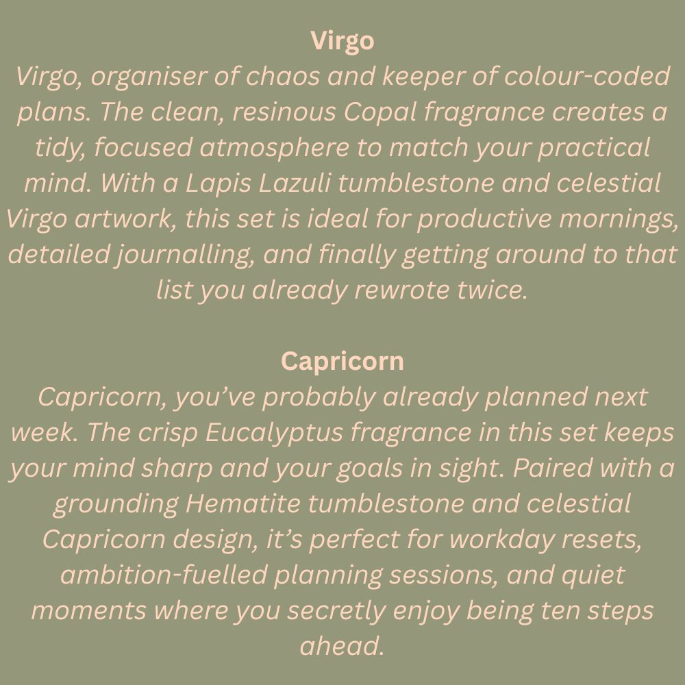 Zodiac Crystal Scents Incense