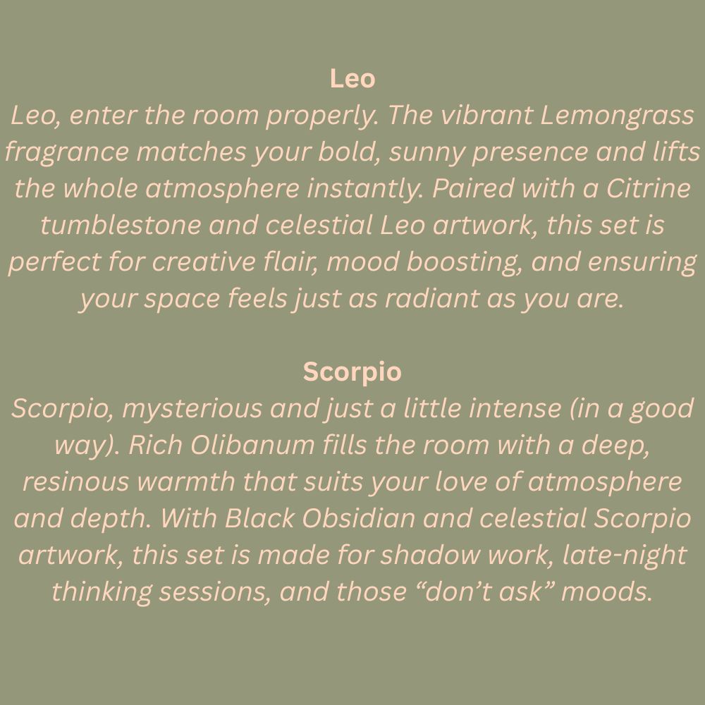 Zodiac Crystal Scents Incense