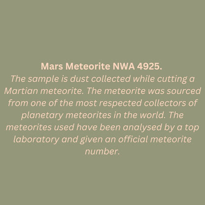 A Piece of Mars Pendant: Certified Dust in a vial