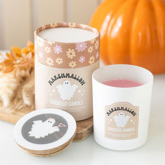 Toasted Marshmallow Ghost Candle