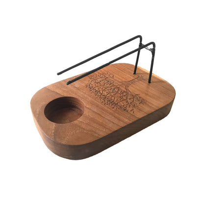 Handcrafted Teak Wood Palo Santo Holder