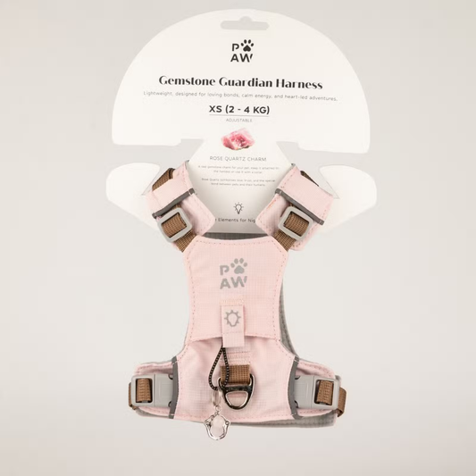 Dog Step-in Guardian Harness with Rose Quartz Charm